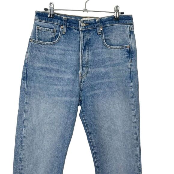 Free People Stella Skinny Jeans Women’s Size 28 Distressed High Rise Raw Hem - Picture 3 of 13